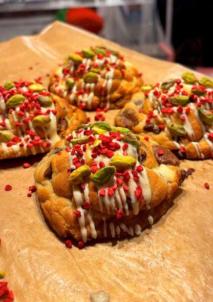 Cookie Pistache framboise